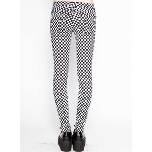 TRIPP NYC DAANE GOODMAN T-Back Checkerboard Women’s Size 24 Skinny Jeans - Picture 12 of 12